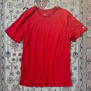 NEW- Nike Dri-Fit Men's Vibrant Red Short Sleeve Tee